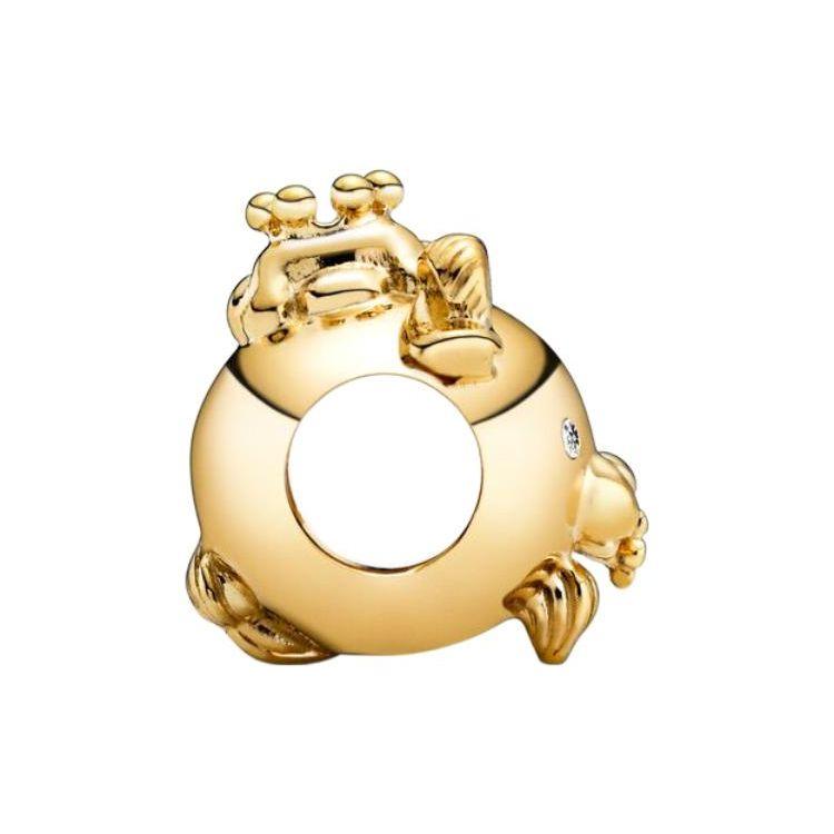 Pandora Moments Personalized Shiny Little Lamb Charm Women Charm Gold 768583C01