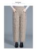 Women's Windproof Warm Bootcut Pants: Italian Lightweight, Fashionable, Versatile, and Casual with Spliced Design.