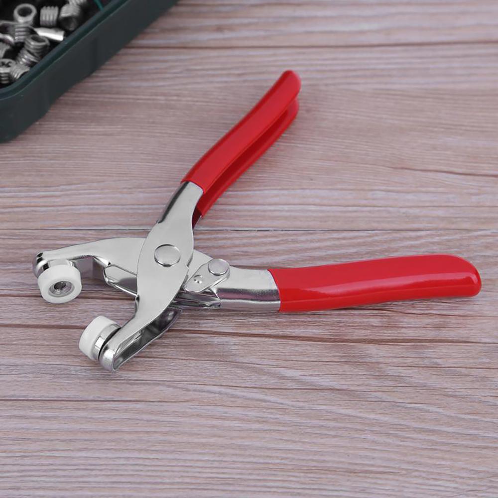 Druckknöpfe Befestigungsset 9,5 mm Metall Fünf-Krallen Druckknöpfe mit Befestigungszange Presswerkzeug DIY Handwerk Kleidung Taschen