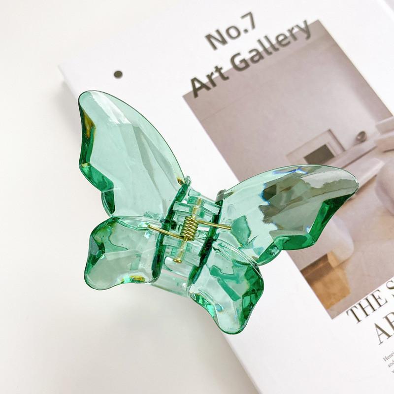 Elegant Handcrafted Plastic Hair Claw Clips In Vibrant Colors For Women