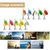 10 Piezas Señuelos Metálicos Duros Set de Cucharillas Spinner para Trucha con Anzuelo Triple 5/6/8/9/11g Señuelo de Pesca Spinnerbait Equipo de Pesca