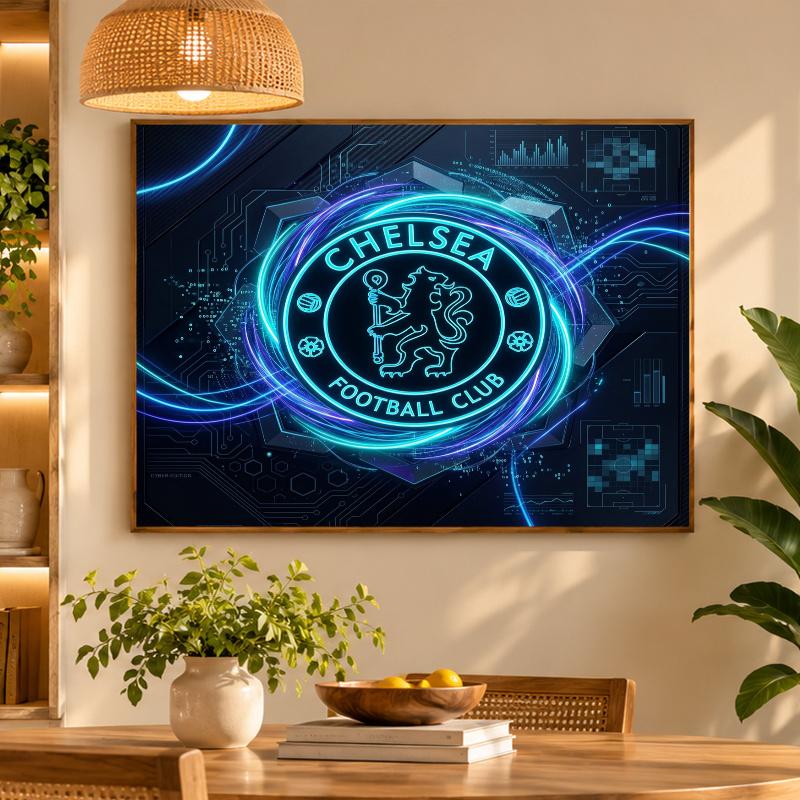 5D Diamond Painting Chelsea FC DIY Full Drill Diamond Art Kit Home Decoration