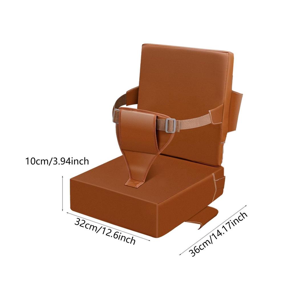 Sitzerhöhung für Esstisch Tragbares Hochstuhlpolster Kinder Kinder 39cmx39cmx10cm Dunkel