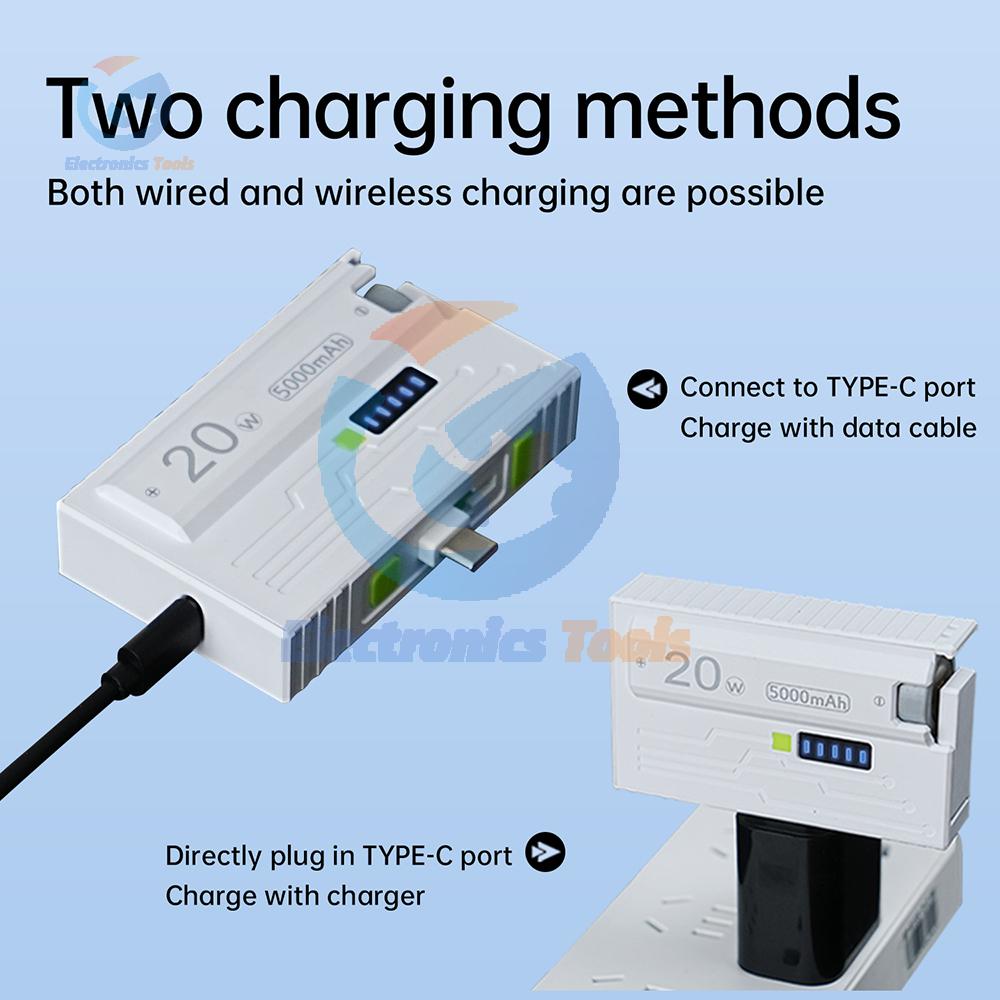 1 *21700 Battery Box DIY Kit Power Bank Case USB Type-C 20W Fast Charging Power Bank Box Dual Mode Suppors Small Current