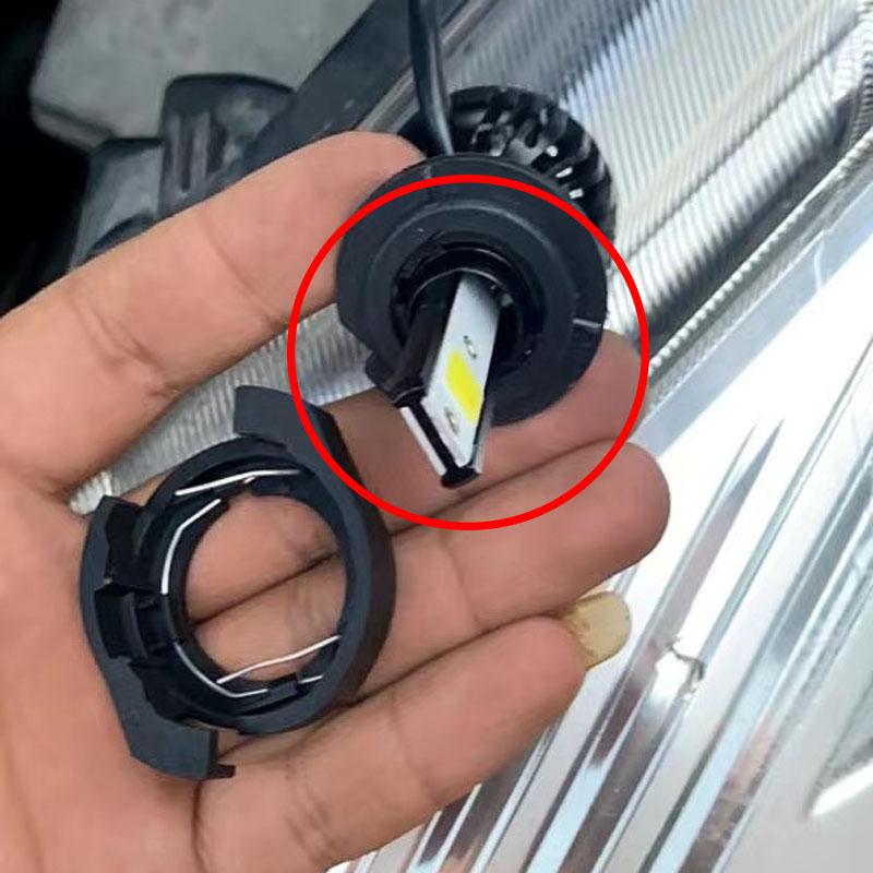 2Pcs Car LED H7 Headlight Adapter Bulb Holders Auto Lamp Light Clip LED Base For Ford KUGA V Passat B6 For Alfa