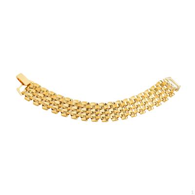 Bracelet 16cm 6.2inch ,Classic Alloy Trendy ,Punk ,Minimalist Simple Office Chain Bangle Hand