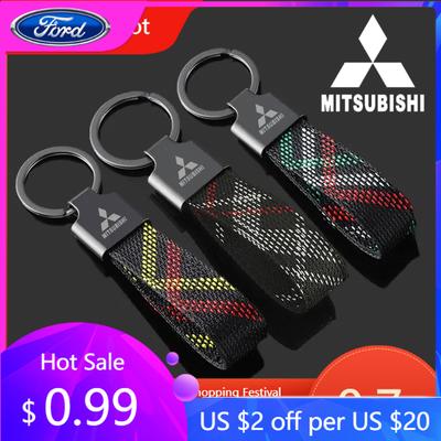Autocollant de Voiture Chaud Pour Ford Oxford Sangle Porte-clés de Voiture Porte-clés Étui pour Mitsubishi Lancer Ex Mirage OTOASX Montero L200 E