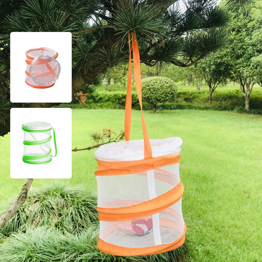 Collapsible Insect Cage For Caterpillars Butterfly Habitat Observation Cage Toy Bucket Insec tNet Cloth Hatch Cages
