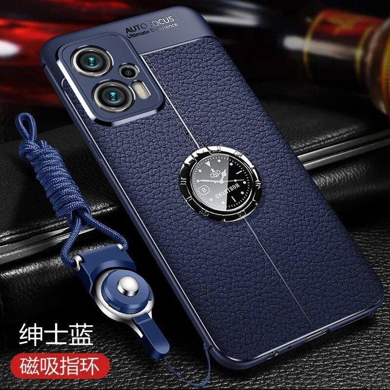 Magnetic Case For Xiaomi Poco F5 Pro X5 X4 GT Holder Ring Phone Back Cover Luxury TPU Soft Silicone Protection Shockproof Bumper
