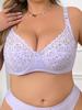 Ultra Thin Lace Sexy Women Bras Large Size Pure Color Hollow Out Breathable Comfort DE Big Cup