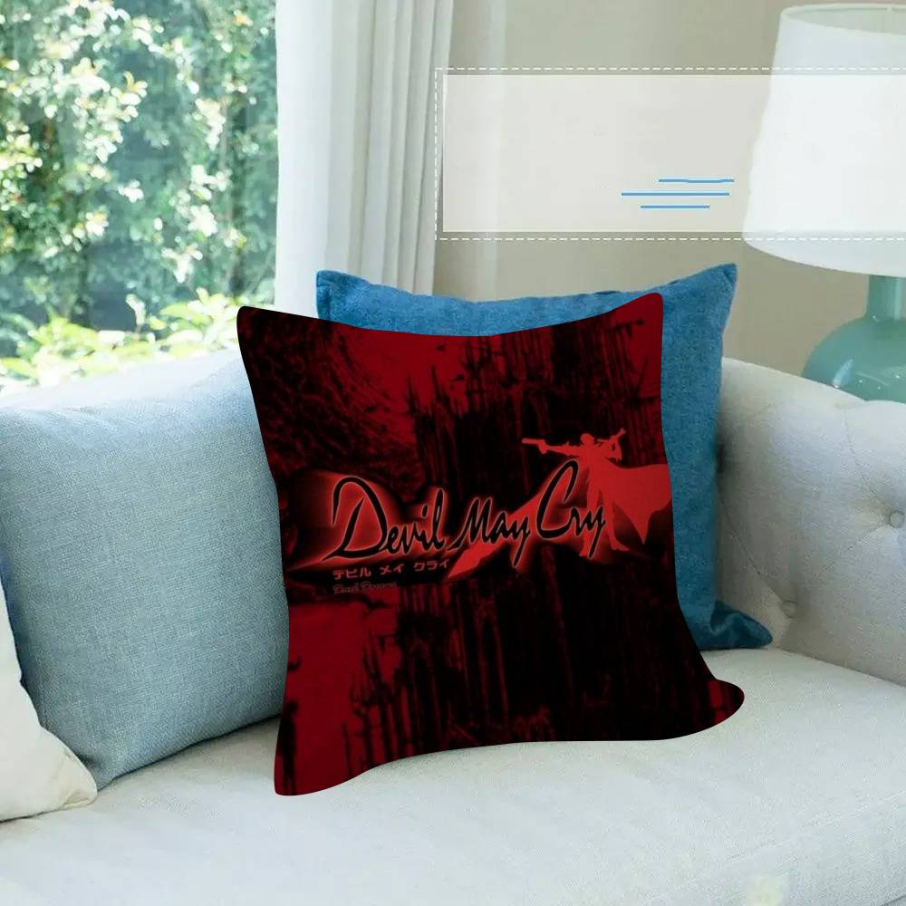 Famous Anime DDevil May Cry   Cushion Cover x Polyester Sofa Cushions Decorative Throw Pillows Home Decoration Pillowcover