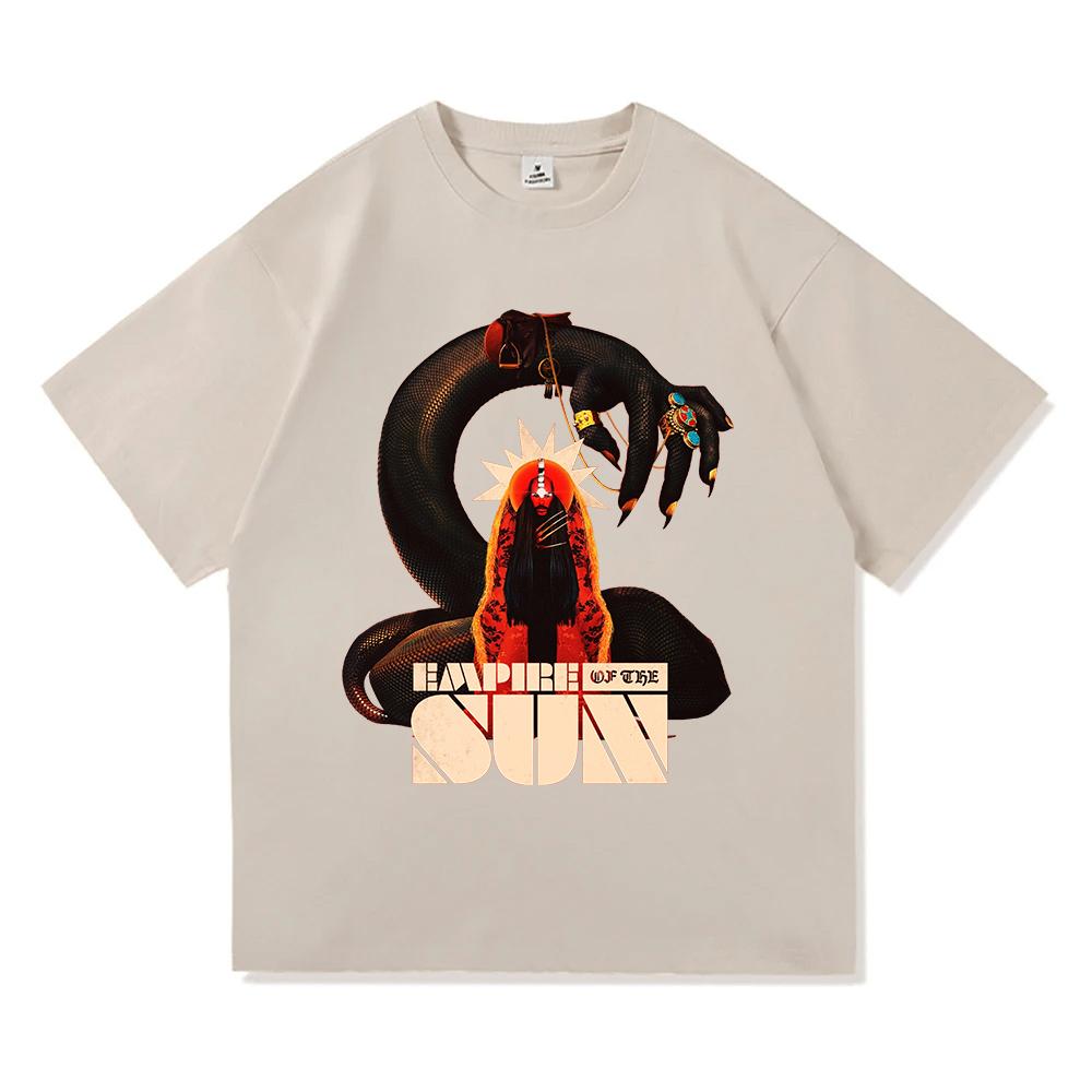 Ask That God Afterlife Tour 2026 Maglietta EMPIRE OF THE SUN Band Magliette alla Moda 100% Cotone Morbida Unisex Maglietta Unisex Streetwear