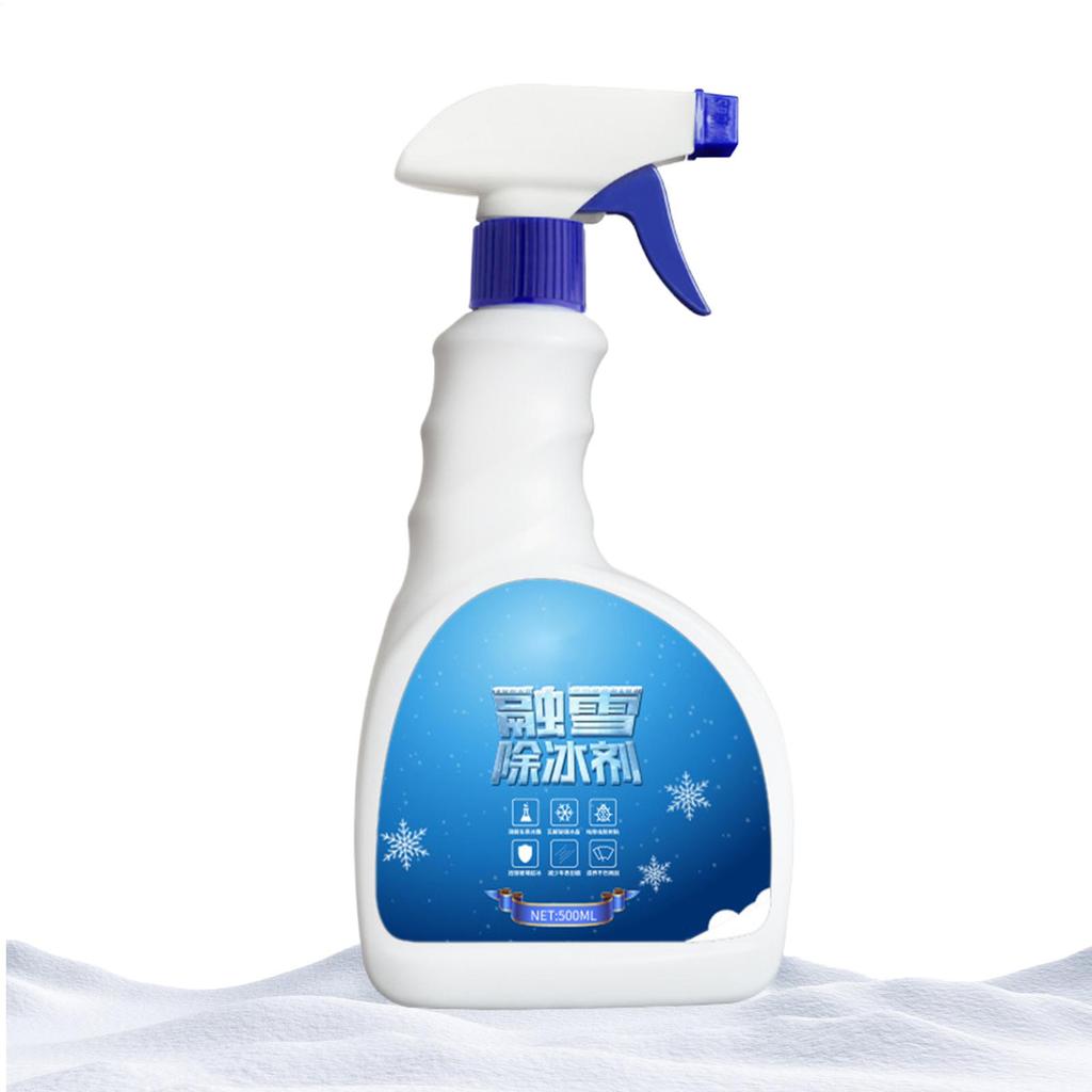 Car Ice Melter Spray 500ml Fast Melting Liquid Car Ice Melt Spray Quick Thaw For Trucks SUVs Auto Vehicle Winter Driving Outdoor