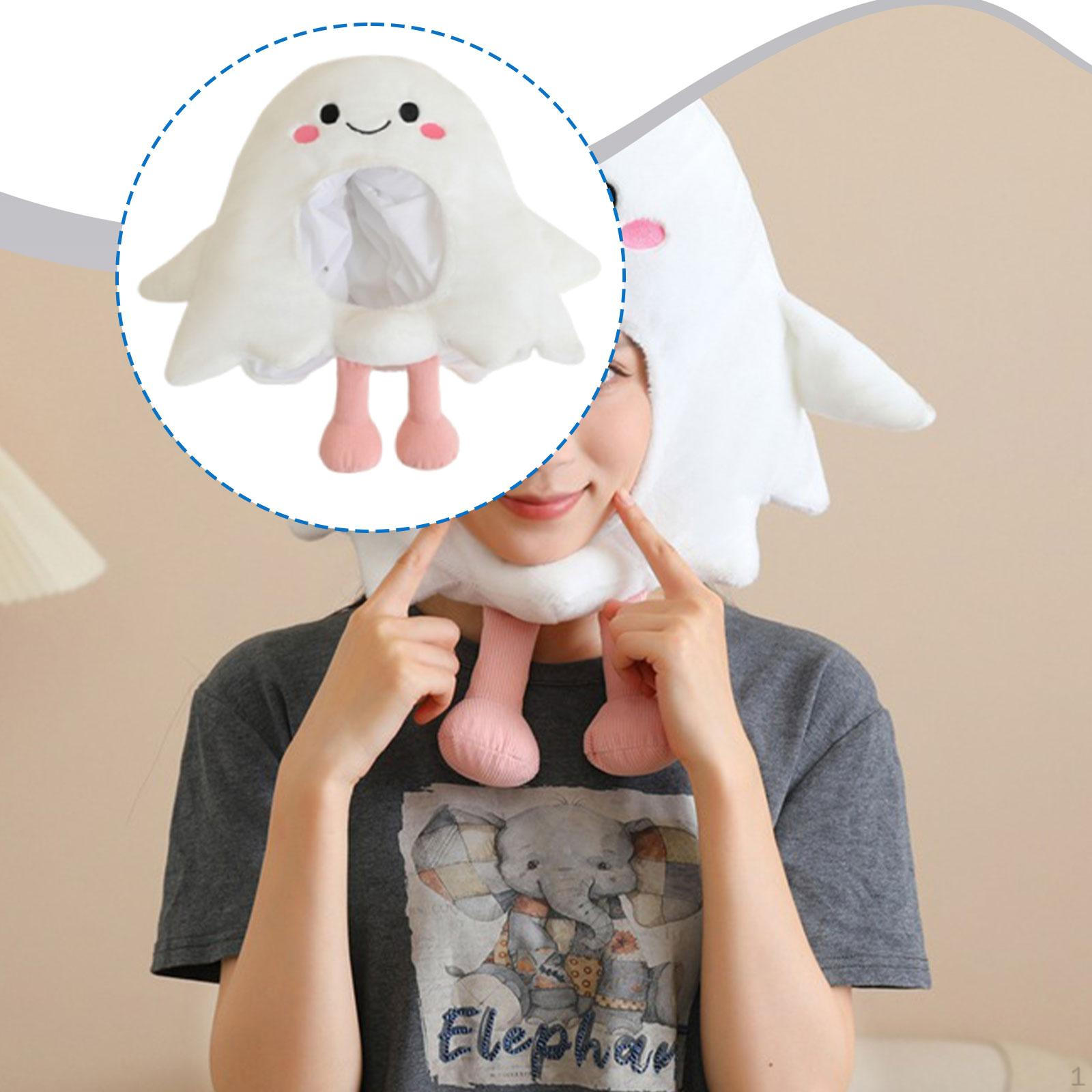 

Cute Ghost Cosplay Headgear Headpiece Stylish 18.1x16.5inch