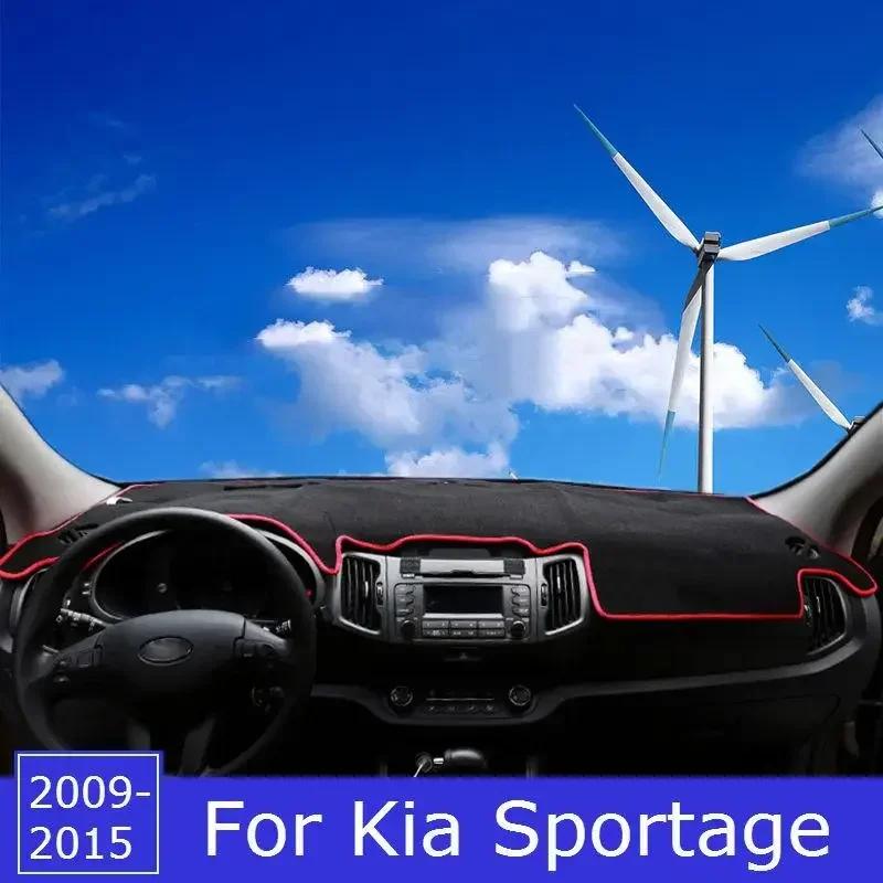 For Kia Sportage 3 2010 2011 2012 2013 2014 2015 Car Dashboard Covers Avoid Light Pad Sun Shade Anti-UV Carpets Mat Accessories