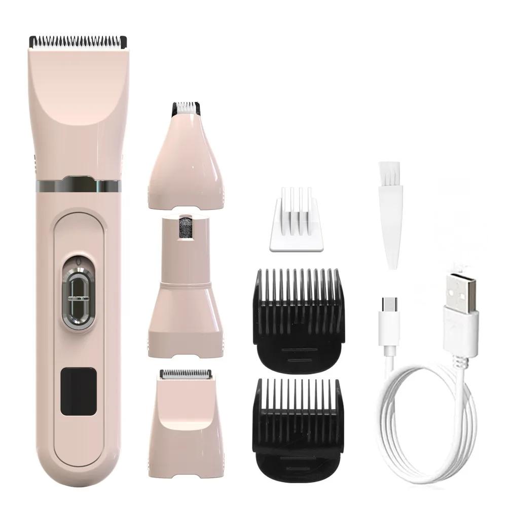 Classic Dog Clippers Low Noise Paw Trimmer Rechargeable Pet Cat Grooming Kit Multifunctional Cordless Quiet Pet Nail Grinder Dog Shaver