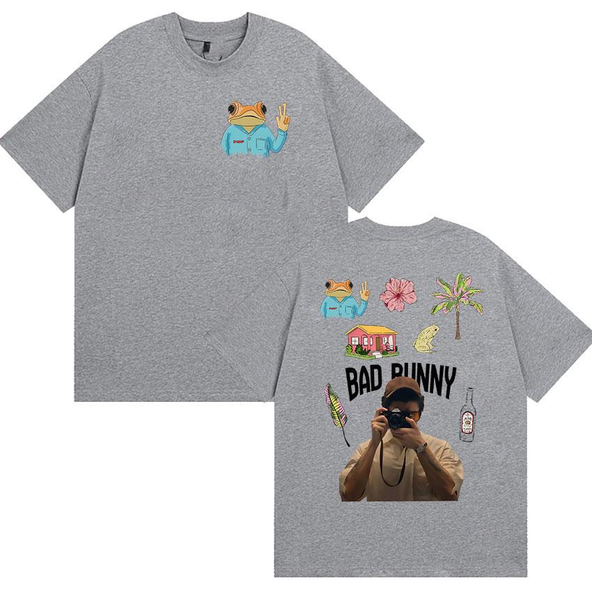 Debi Tirar Mas Fotos Bad Bunny Album Grafik T-Shirts UNISEX Vintage Hohe Qualität Baumwolle YK Top Mode Gemütliche Oversized T-Shirts