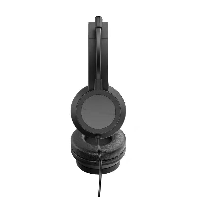 Custom 3.5mm Interface Over-Ear Wired Headphone with Mic Music Earphones & Headset for Office & TV