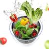 Press-type Vegetable Salad Spinner Quick Spin Salad Dryer Mixer Fruits Drain Basket  Fruit Washing