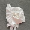 Pilger viktorianische Haube Lolita Mädchen Vintage Rüschen Dienstmädchen Cosplay Kostüm Zubehör Spitze Schleife Hut für Frauen Geschenk Kürbis Mütze