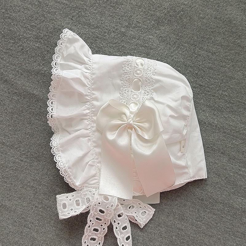 Pilger viktorianische Haube Lolita Mädchen Vintage Rüschen Dienstmädchen Cosplay Kostüm Zubehör Spitze Schleife Hut für Frauen Geschenk Kürbis Mütze