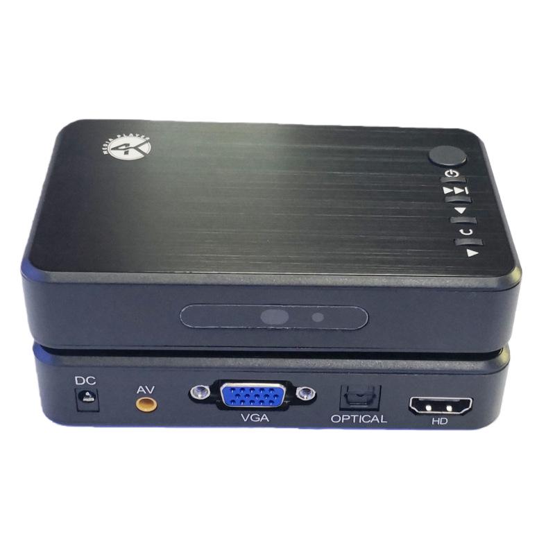 4K Blu-ray Player with Power-On Loop, HD Video, USB, HDMI+VGA, Landscape & Portrait Display Compatibility