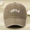 Letter Printed Washed Old Hat Old Dad Hat, Men's and Women's Retro Baseball Cap Peaked Cap Outdoor Hat