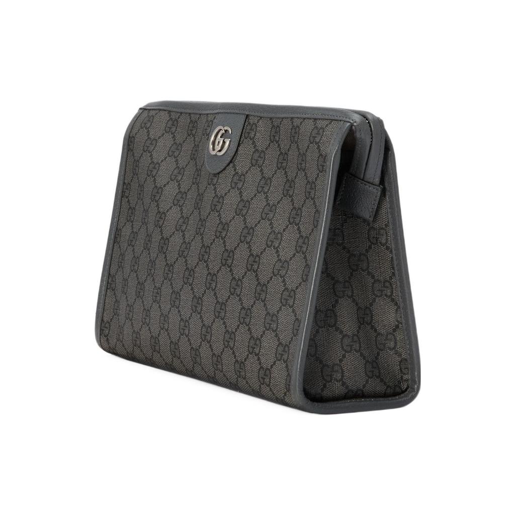 Gucci GG Supreme Canvas Ophidia Large Zip Pouch Clutch Bag For Unisex Daily Use