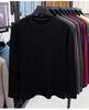 2025 Men's Lightweight Solid Color Round Neck Sweater, Long-Sleeved Knit for Spring/Autumn