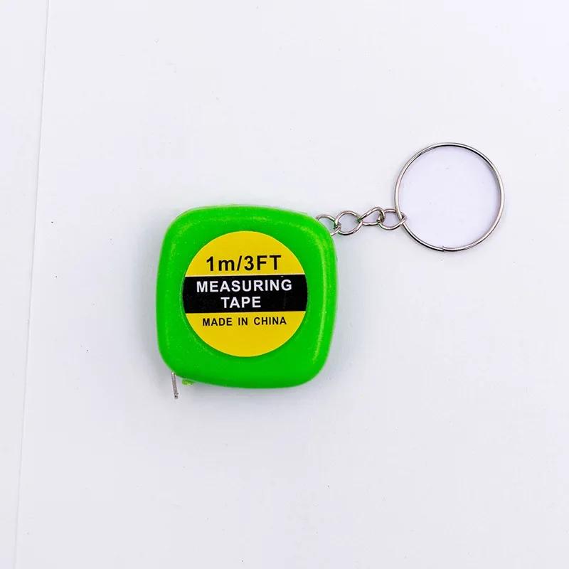 

1/4Pcs Portable Automatic Retrieval Telescopic Measuring Tape Mini Keychain Ruler Digital Tape Measure Key Ring Measuring Tape 1M зелёный