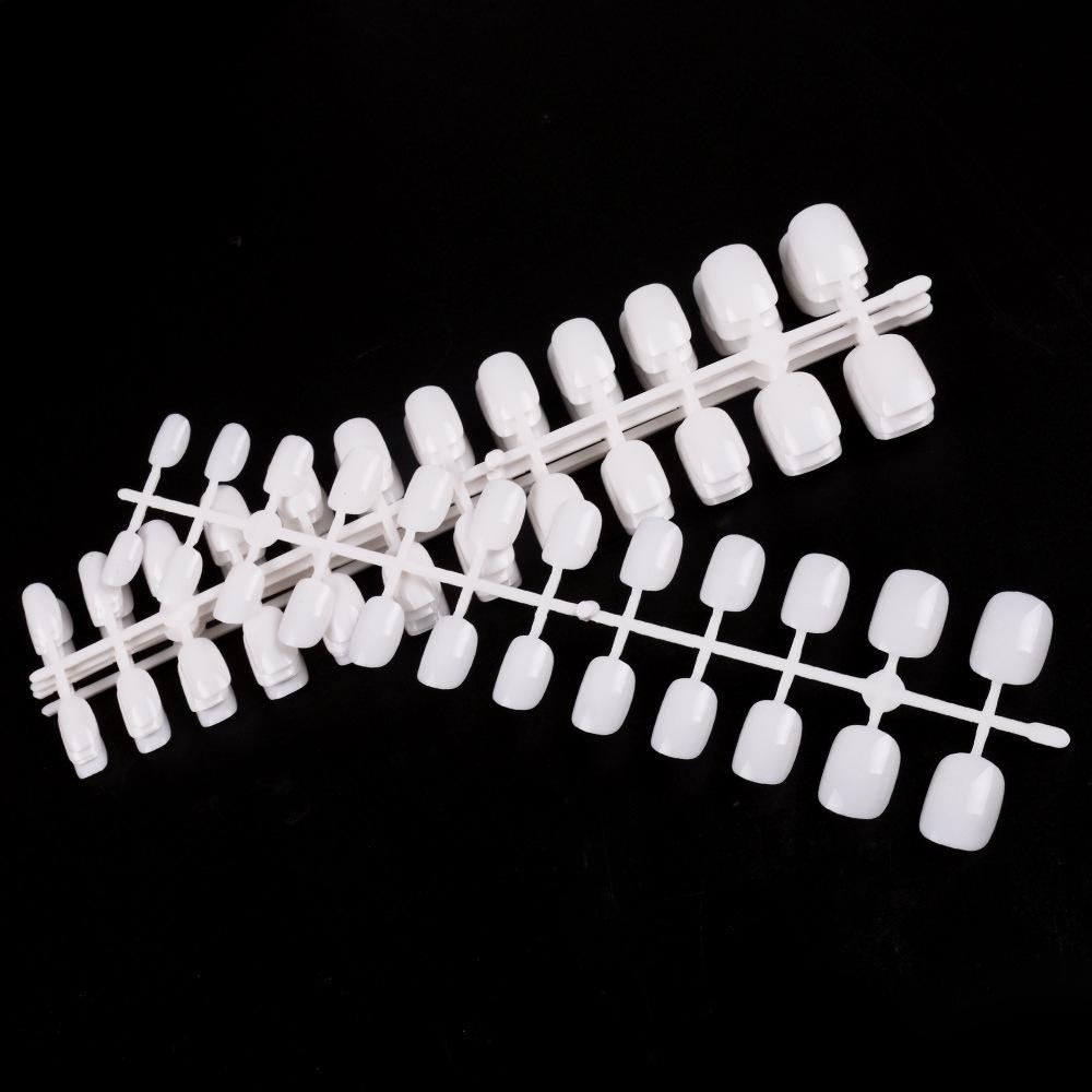 Clear Kids Nude Acrylic Natural Short Manicure Tools Fake Nails Tips False Nails Nail Art