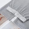Gray Lace-Trimmed High-Waist Straight Leg Sweatpants for Women - Spring 2025 Collection