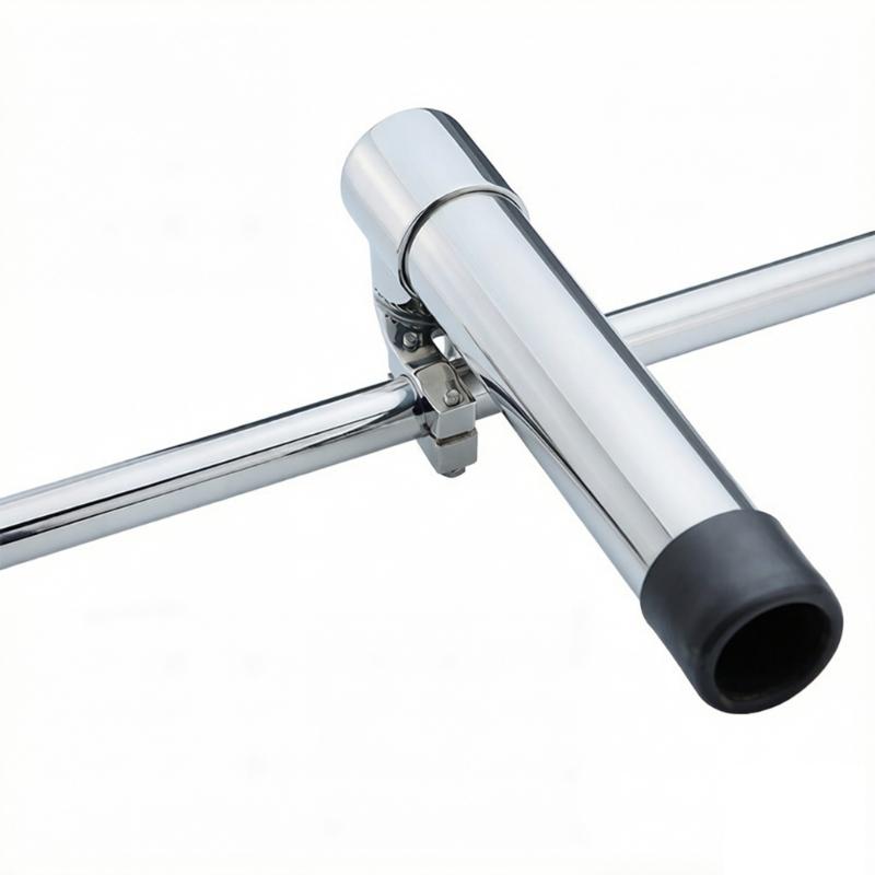 Fishing Rod Holder, Stainless Steel Clamp on Rod Holder, Rail Mount Fishing Poles Holder for Rails 22-25mm,25-32mm