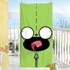 Cartoon funny I-Invader Z-Zim Towel Drying Bath Towel Applicable To Light Swimming Camping Yoga Beach Out