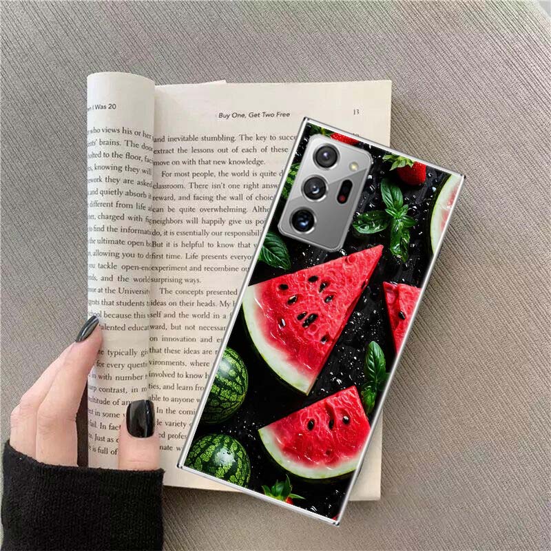 Watermelon Summer Fruit Phone Case For Samsung Galaxy S25 Edge S24 S23 FE S22 S26 Ultra S21 S20 S10 Plus Capa Soft