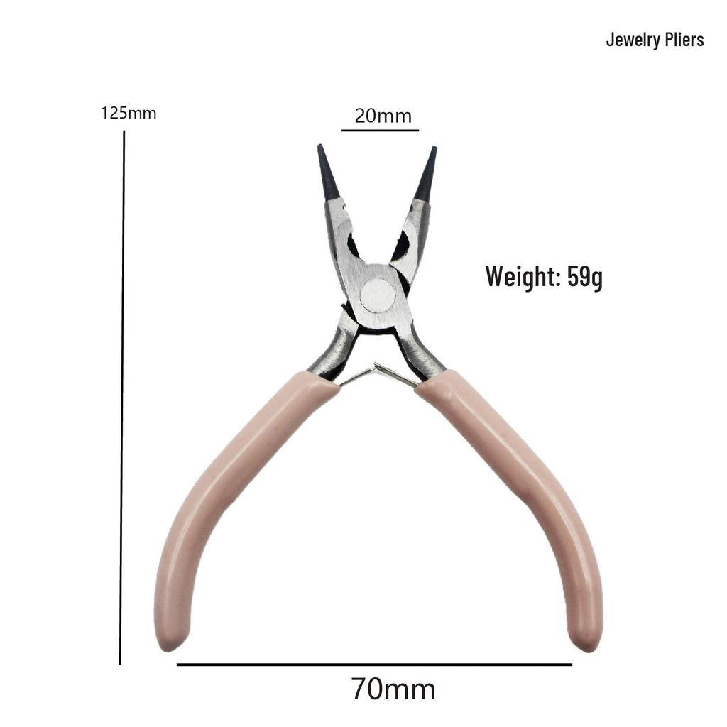 DIY Handgefertigt 5-Zoll Mini Multifunktionszange: Spitzzange, Rundzange, Seitenschneider für Schmuck.