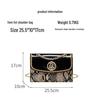 Snake Print Patent Leather Chain Shoulder Bag