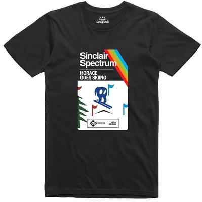 Horace Fait du Ski T-shirt Homme Boîte Art 8 Bit Licence Officielle Spectre 48k