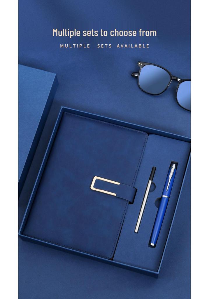 Custom Logo A5 Business Diary Gift Set: Employee Souvenir Notebook in Gift Box