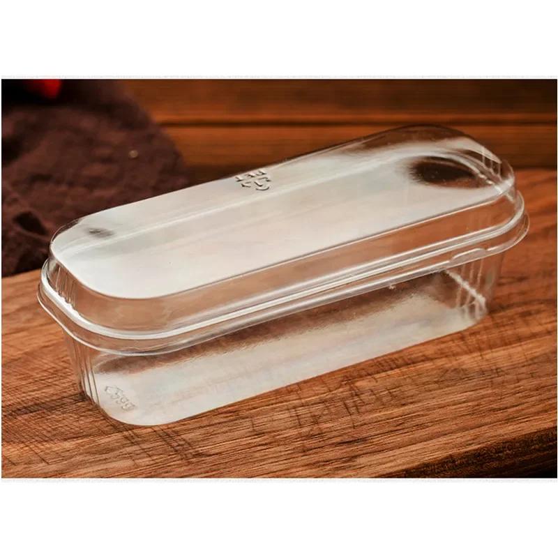 50pcs High Quality Square Transparent Ice Cream Cake Plastic Cup Creative Fruit Salad Dessert Takeaway Packaging Cup with Lid 50pcs