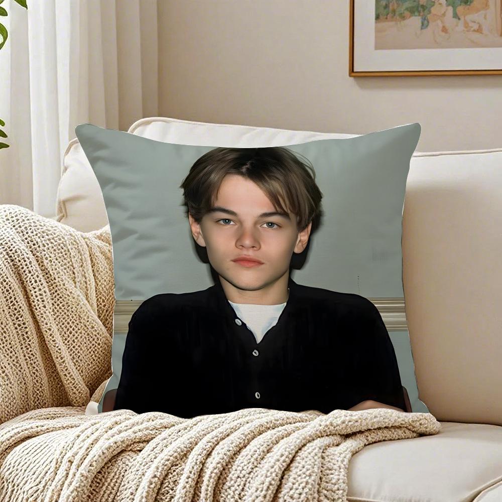 L-Leonardo D-Dicaprio Cushion Cover Pillowcase Anti-Dustmite Living Room Sofa Decor Cushion Room