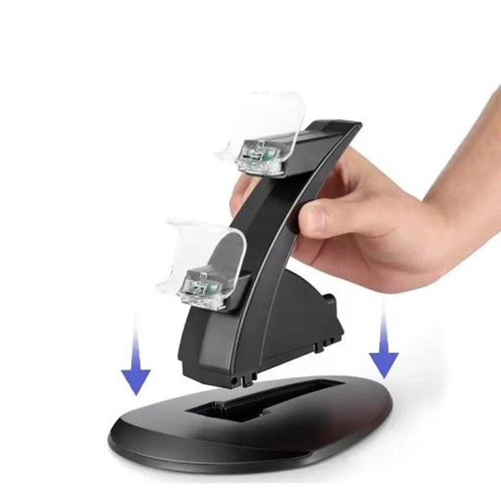 Fast Charging Dual USB Charger Stand Black Gamepads Charger  for Game Controller