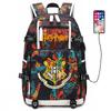Magic School Usb Student School Bag Harry Potter Backpack Men'S And Women'S Casual Travel Bag