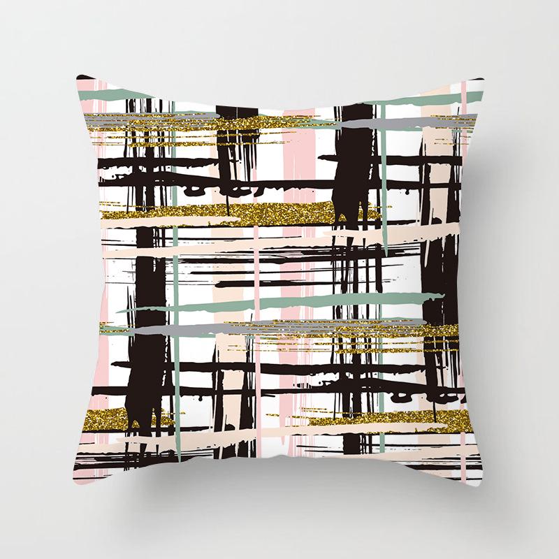 Nordisch Ins Kissen Polka Dot Geometrischer Streifen Kissenbezug Quadratische Heimtextilien