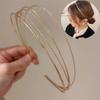 Adjustable Thin Headbands Metal Head Hoop Elegant Hair Band  Girls
