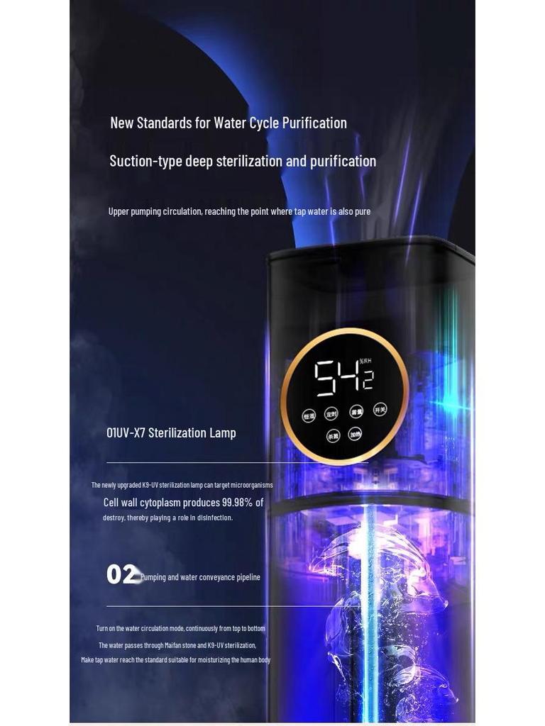8L Aromatherapy Humidifier with Large Mist for Bedroom and Nursery