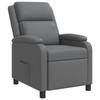 Recliner Chair Gray Faux Leather