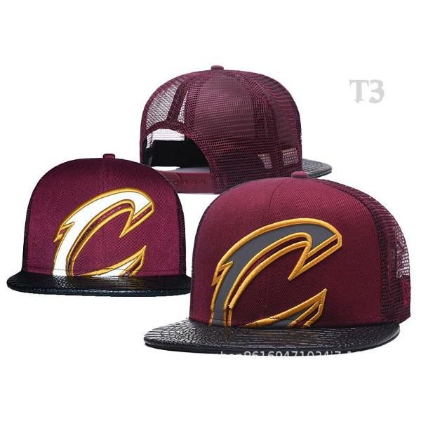Cappellino da baseball a visiera piatta NBA Cavaliers James Stesso Bordo Piatto Cappello a visiera piatta Hip Hop Bordeaux Cappello Hipster da Uomo e Donna