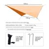 Outdoor camping rhombus black silver canopy camping rainproof sunscreen shading Oxford cloth canopy tent