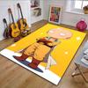 Bald Hero In Yellow Suit Patterned Carpet, Non Slip Mat Suitable for Living Room and Bedroom Sofas